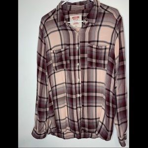 Mossimo Boyfriend Fit Button Up Sz XL
